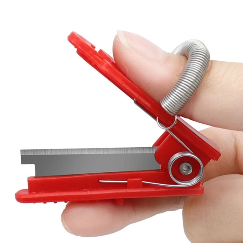 Convenient Thumb Pruner Knife Easy Harvesting Thump Knife Fruit Vegetable Harvesting Tool Easy to Use Finger Friendly KXRE