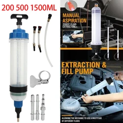 Automotive Fluid Extractors Pumps Oil Change Syringes With Hose Manual Fuels Suction & Filler Fluid Oil Change Evacuator 500cc