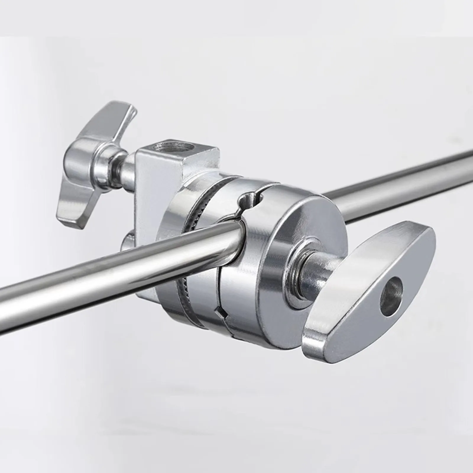

Stainless Steel Stand Grip Head with 4-Hole Clamp, Universal Mount Clip for 4/11/15/16mm Rods