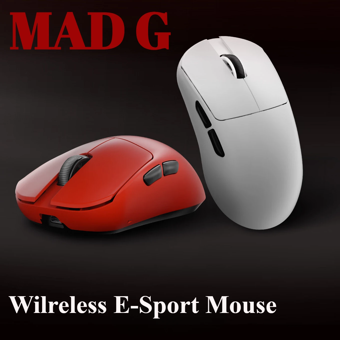 Madlions Mad G MAX Wireless Mouse Customized 2mode PAW3395 8k Lightweight Nordic52840 Esports Gaming Mouse for Gamer Office PC