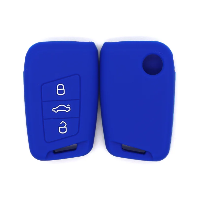 

Silicone Car Key Case for Volkswagen Magotan Passat - One-Button Start, No Pop-up Key Type, Protective Key Pouch Accessories