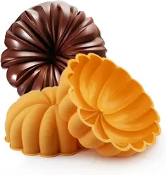 Big Pumpkin 9 Inch Cake Pan Silicone Mold Halloween Pumpkin Shaped Mold Thanksgiving Harvest Baking Cookie Candle Epoxy Mold