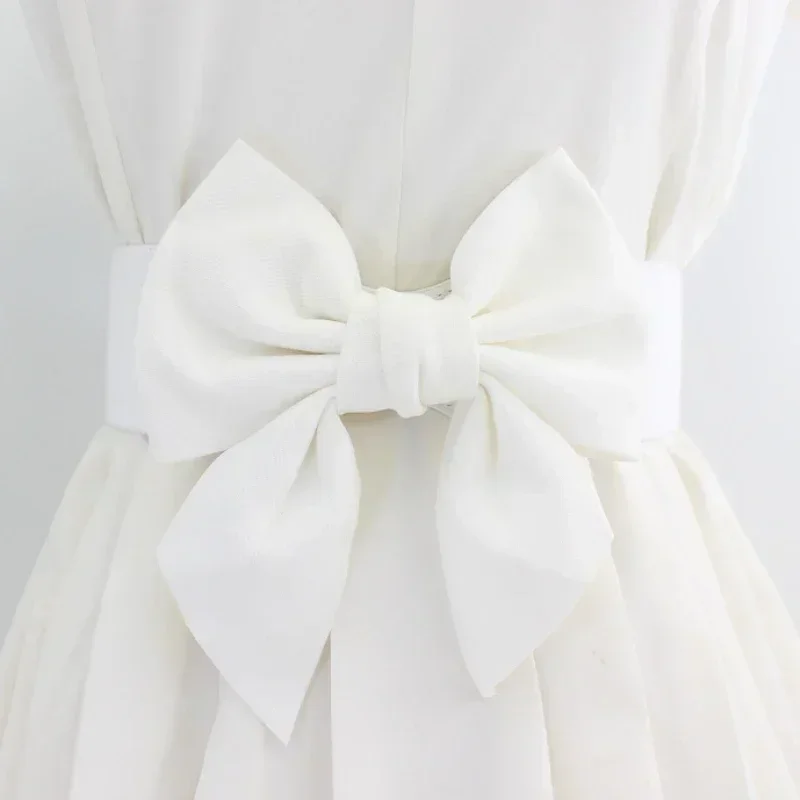 

Women Belt Dress Coat Decorative Wide Belt Big Butterfly Bow Elastic Belt Stretch Waistband Wrap Cummerbund Apparel Accessories