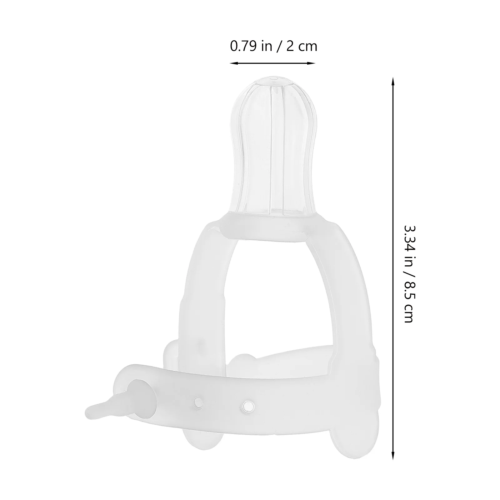 عضاضات الإبهام المصممة من السيليكون للتغلب على مص الإبهام، ناعمة ومهدئة لتخفيف التسنين، آمنة للمضغ #4