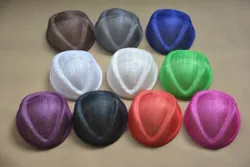 Sinamay Air Hostess Teardrop Pillbox Percher Hat Fascinator Millinery Base Stewardesses Uniform Hat B062