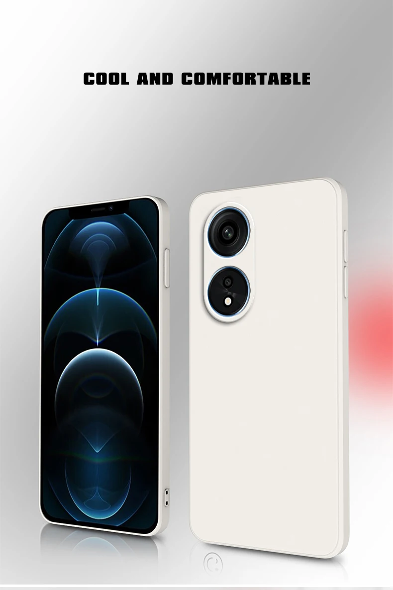 Luxus Flüssigkeit Silikon Capas Stoßfest Full Soft Cover Fall Für Huawei Nova 9 SE Y70 Y90 Honor 50 70 Honor X6 X6S X7 X7A X8 X8A – Detail 2