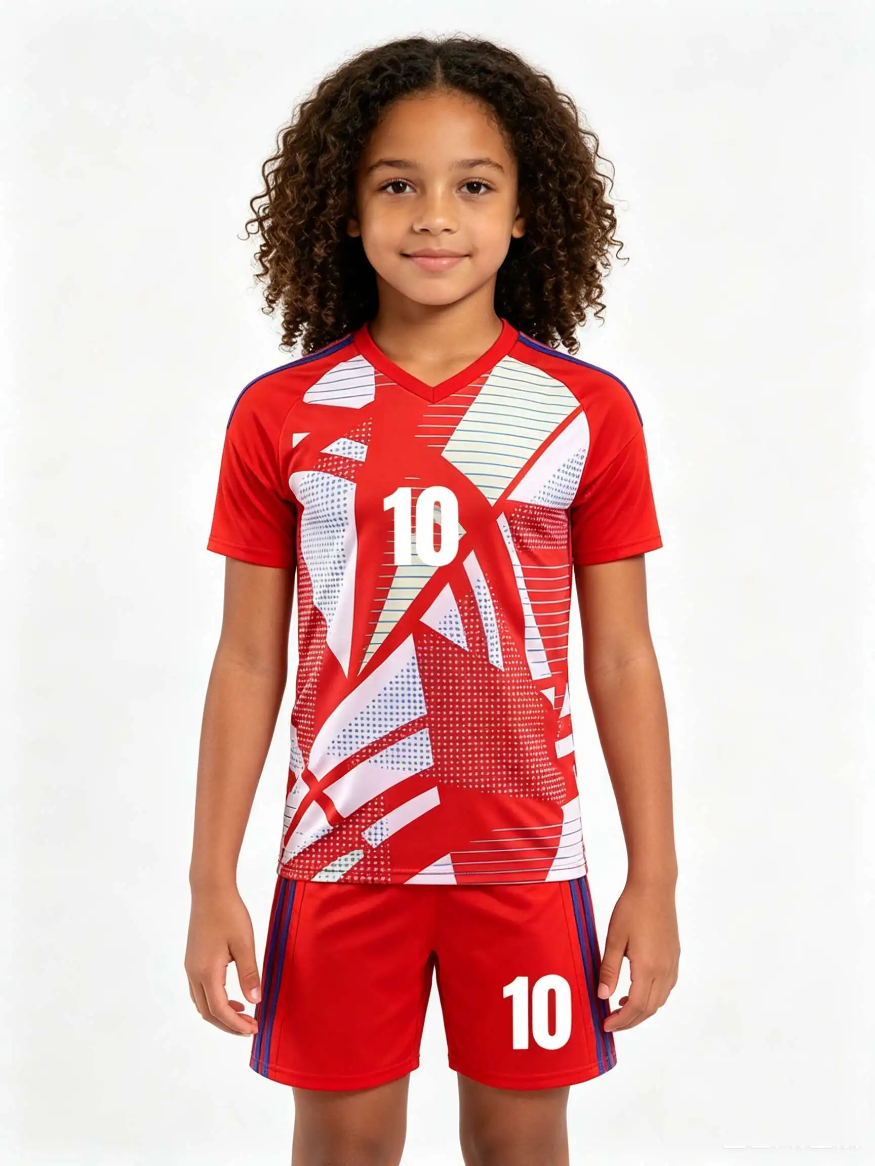 26/27 Unisex Blank Soccer Jersey Set, Kids Adults Training Sportswear, Customizable for School Team Running Activities