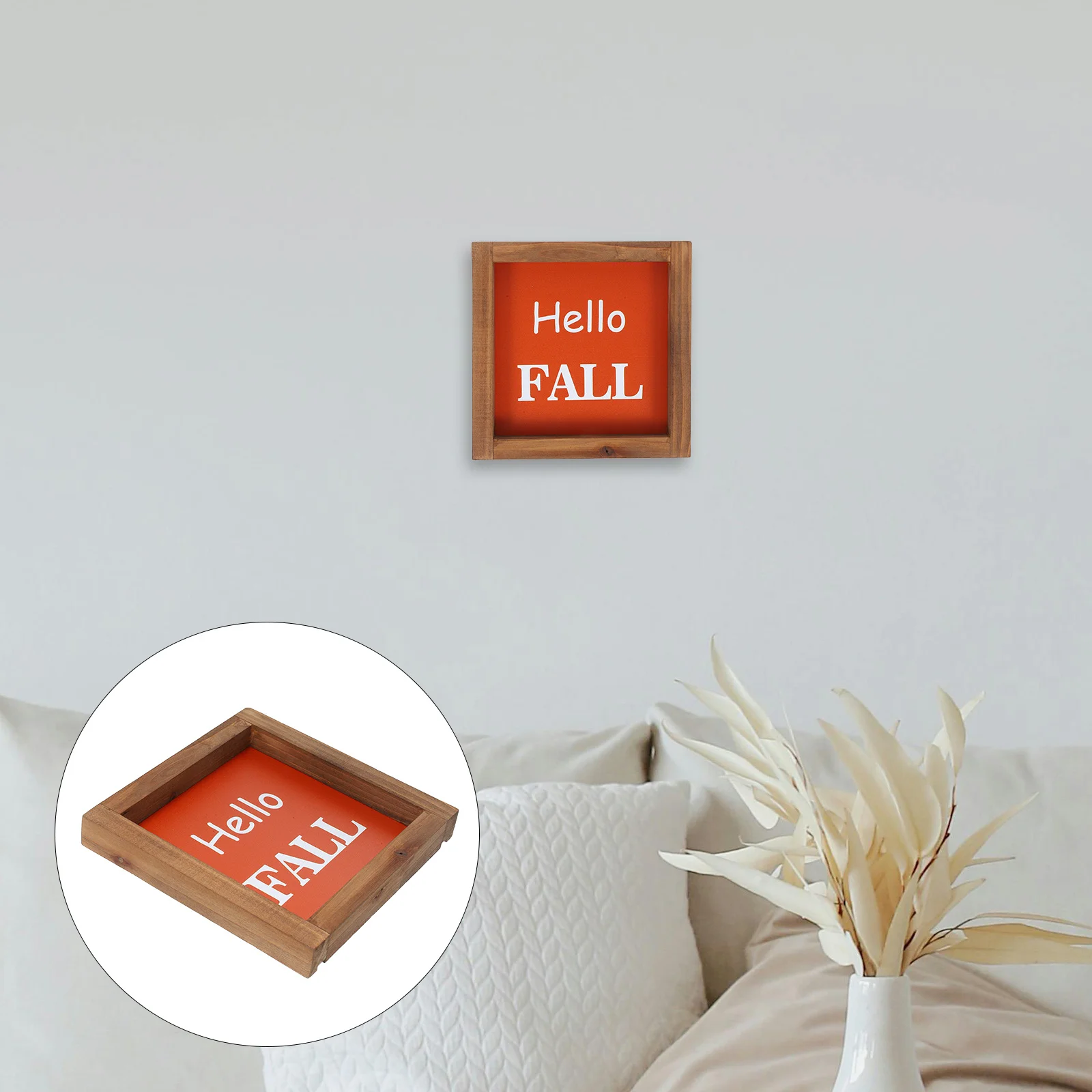 

Wooden Sign Plaque Rustic Fall Decor For Home Office Tabletop Wall Hanging Seasonal Farmhouse Decoration