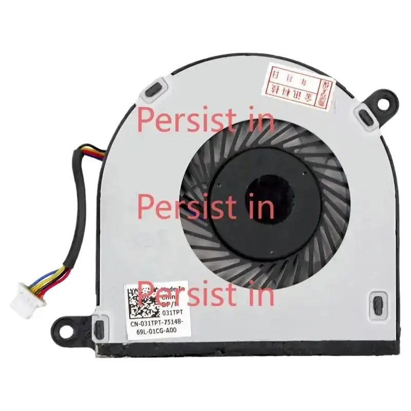 * 031TPT 31TPT مروحة وحدة المعالجة المركزية لجهاز Dell Inspiron13 5368 7375 7378 Inspiron 15 5568 =/*: