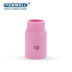 10Pcs  54N12 10#  TIG Alumina Nozzle Gas Lens Cup WP-17 WP-18 WP-26 54N Series