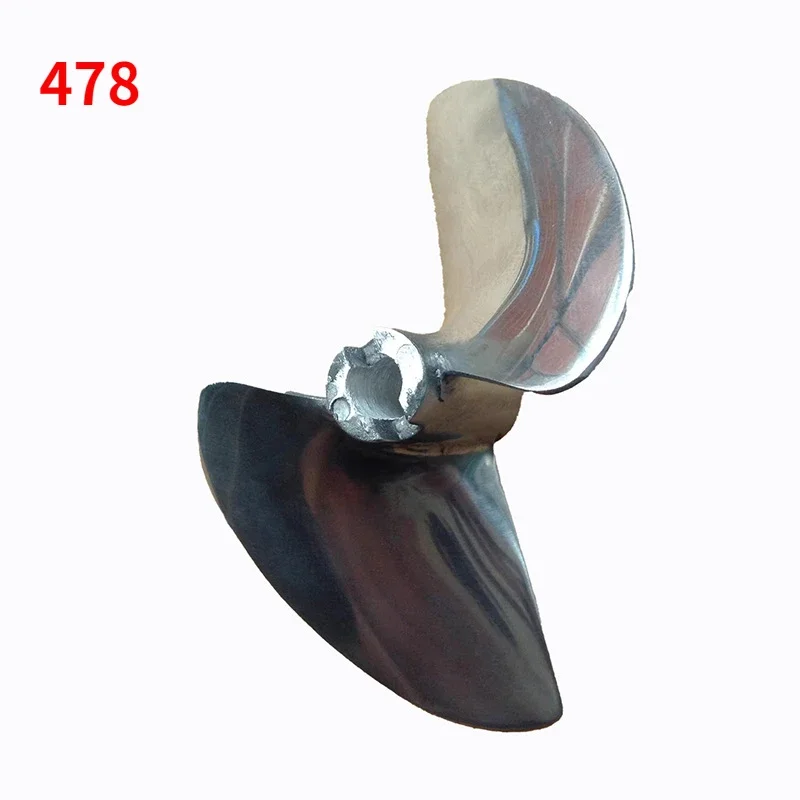 478/678 ,75mm 2-Blade Aluminum Model Boat Propeller,Inner Diameter 5/6.35mm Thread Pitch1.4/1.6