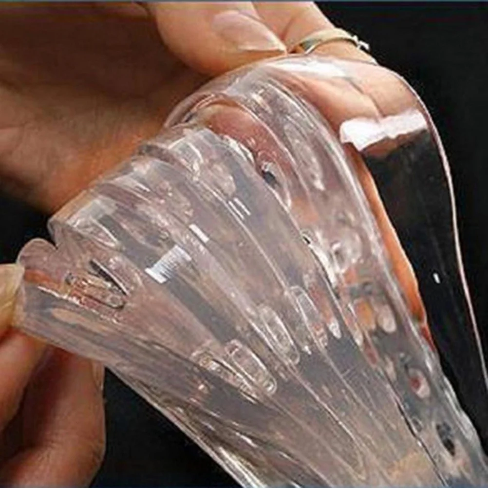 5-Layer انفصال شفافة الارتفاع زيادة النعال هلام كعب دعم منصات لالتهاب اللفافة الأخمصية الإغاثة حذاء إدراج #5