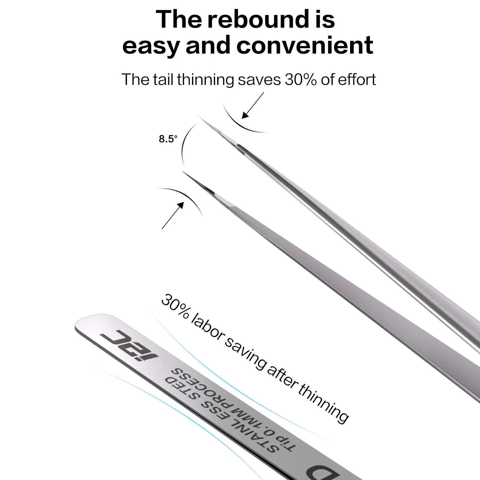 I2C NS-01/02/03/04 Pinça de liga super de tipo extra duro, alta resistência, boa resistência, precisão, pontas extra duras