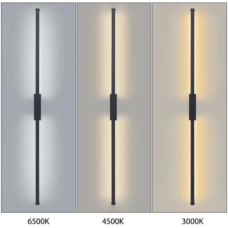 120/100 سنتيمتر الحديثة LED مصباح الجدار الطويل داخلي غرفة نوم غرفة المعيشة أريكة خلفية طويلة وحدة إضاءة LED جداريّة ضوء ديكور المنزل #3