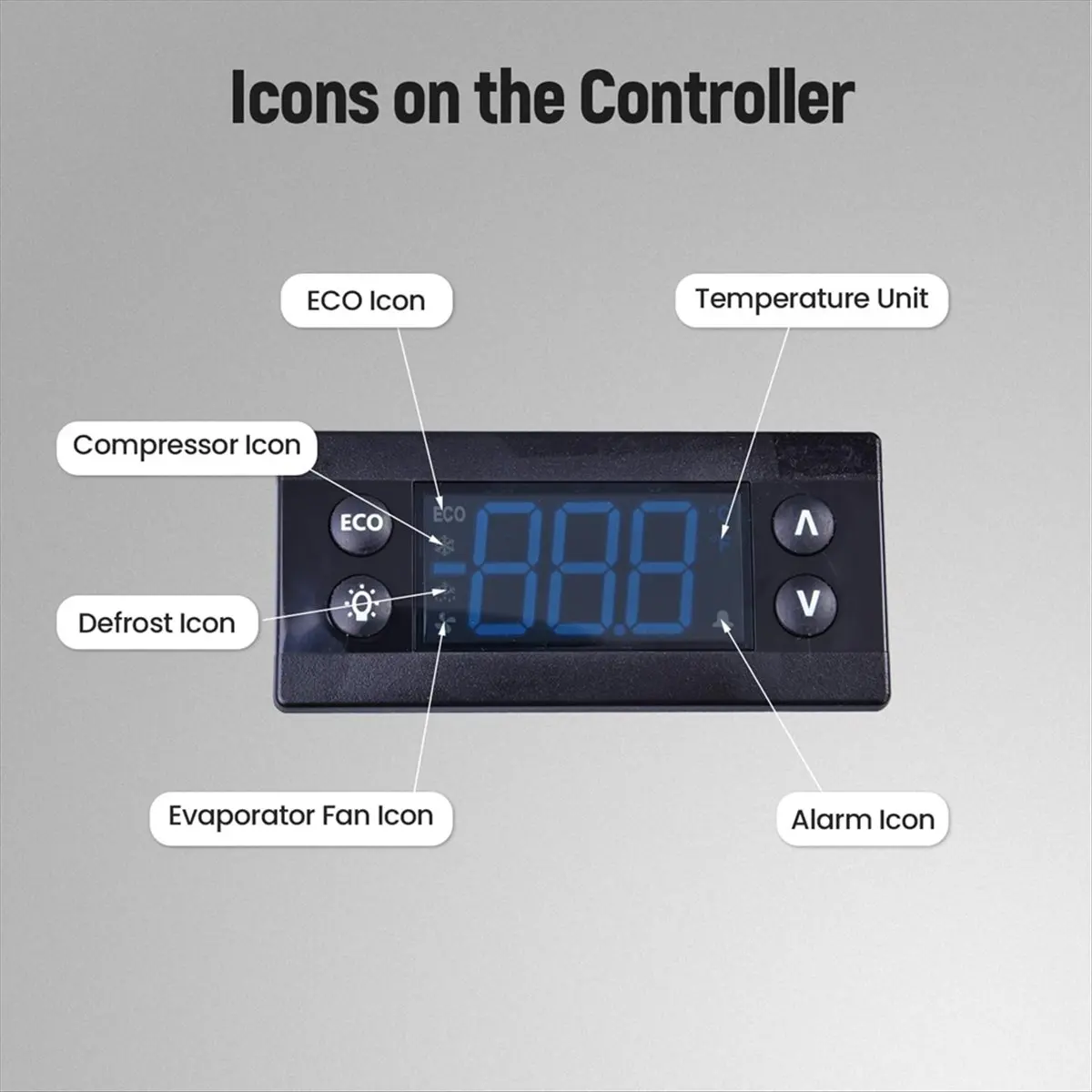 A008 Erc112C Temperature Controller Kit, Electronic Refrigeration Controller with Sensor Compatible with 080G3491