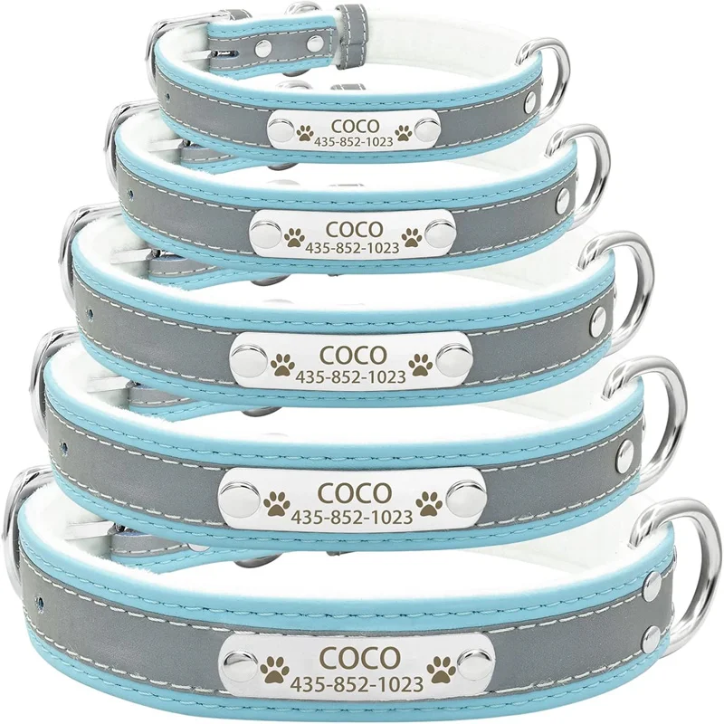 Custom Reflective ID Dog Collar 3