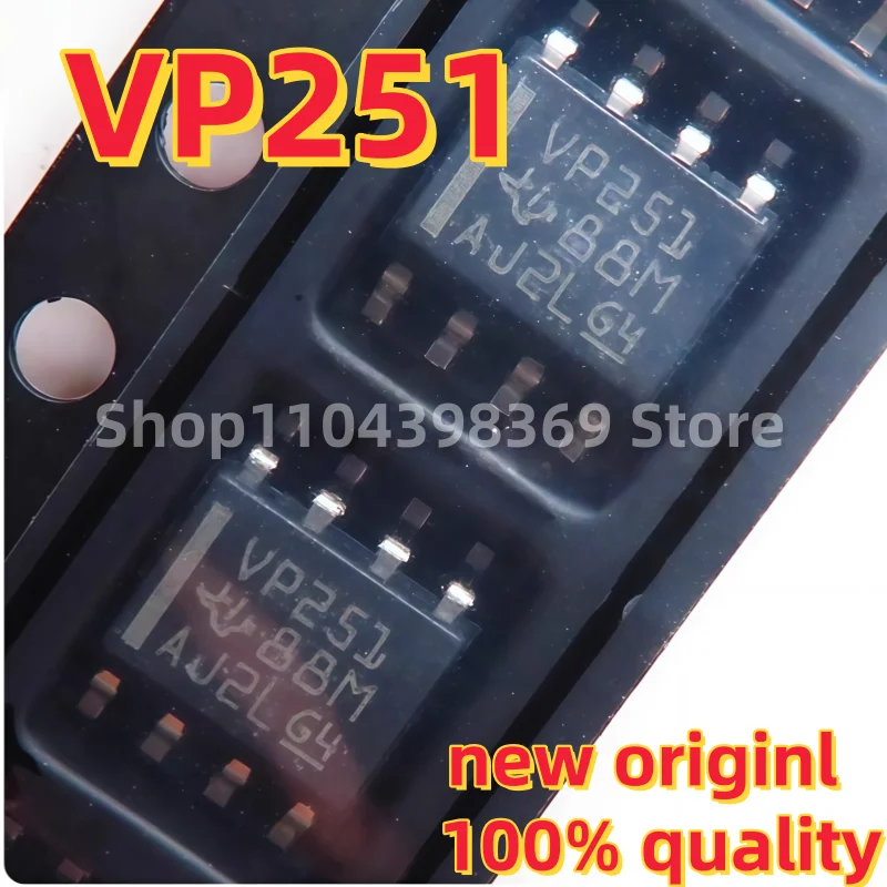5-10 قطعة المستوردة SN65HVD251 SN65HVD251DR بالشاشة الحريرية VP251 SOP8 واجهة رقاقة