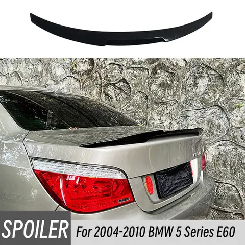 2004-2010 BMW 5 시리즈 E60 M5 520i 525i 523i M4 스타일 뒷 트렁크 부츠 뚜껑 립 스포일러 날개 자동차 외장 튜닝 액세서리