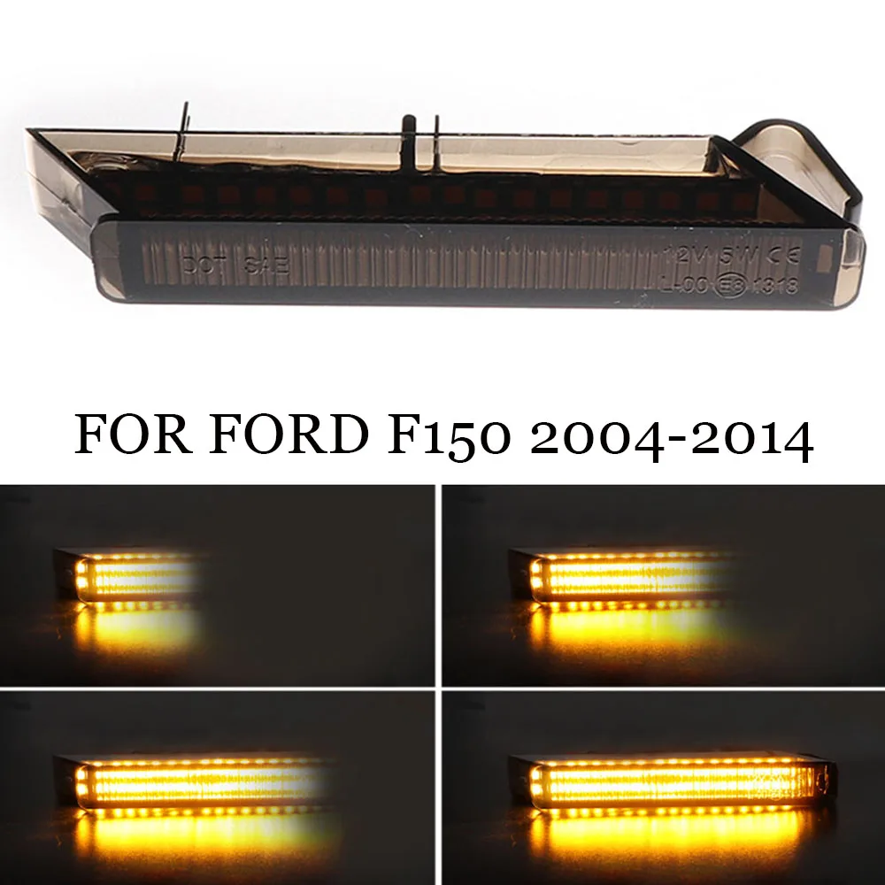 

LED Side Rearview Mirror Turn Signal Indicator Light For Ford F150 F-150 2004-2014 Raptor 2010-2014 Expedition 1997-2007 Dynamic