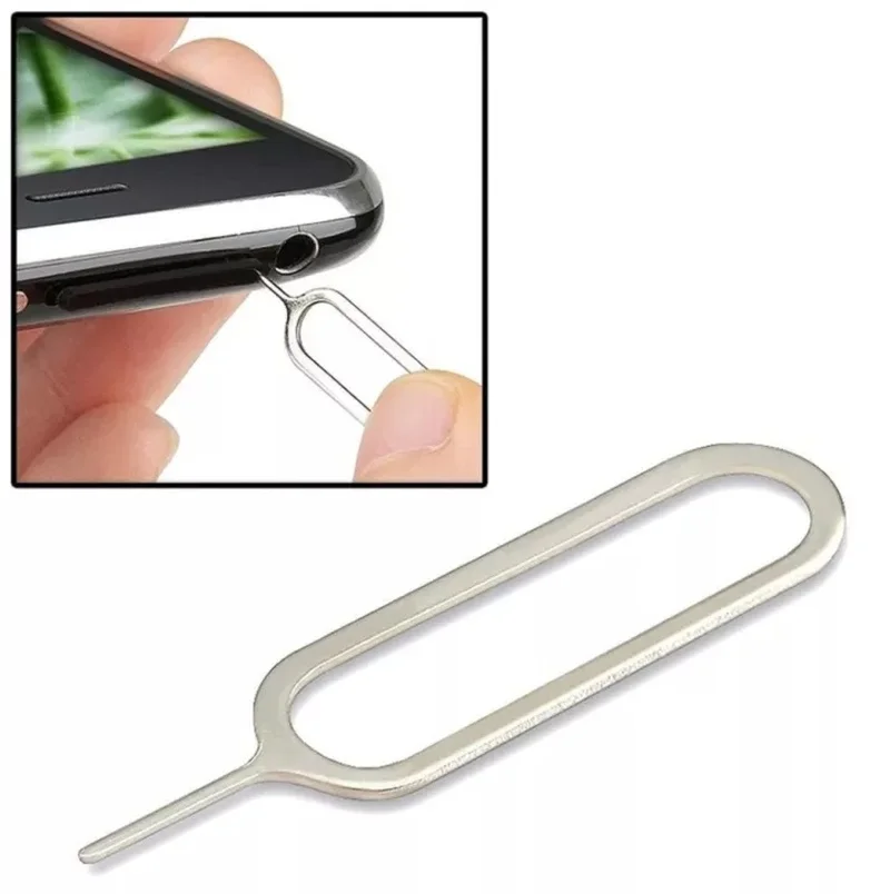 100PCS Universal Mobile Phone Sim Card Ejector Tool Smartphone Sim Card Tray Pin Needle Key Tool for iPhone Samsung Xiaomi