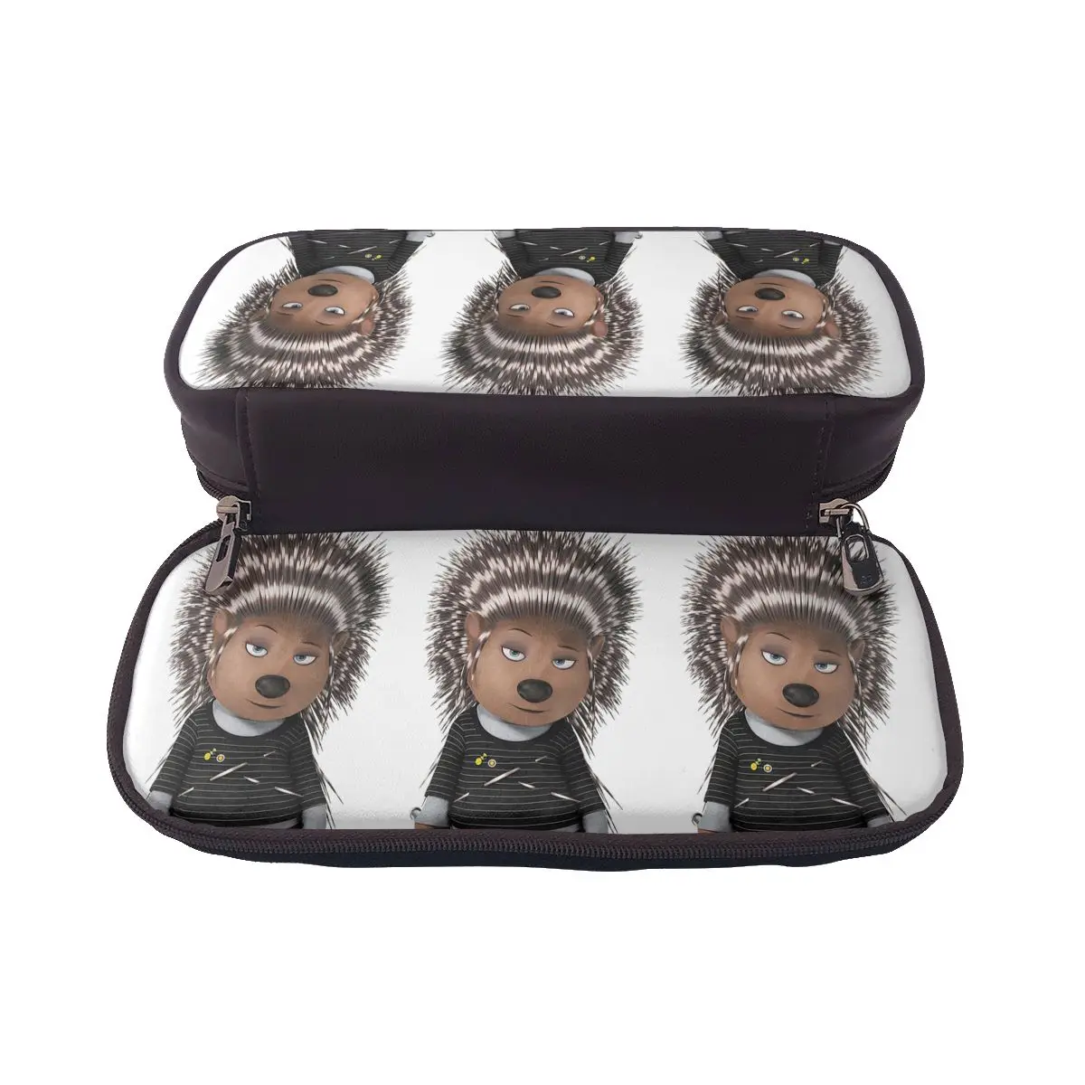 Ash Sing Movie Character Leather Pencil Case for Boy Girl Gifts Pen Box Pencil Bag Stationery Supplies Pen Holder Bag