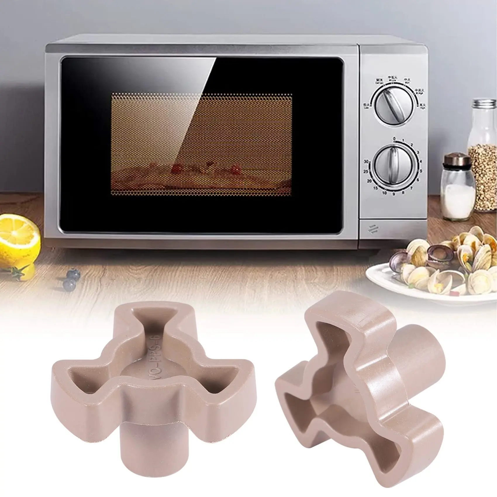 Microondas para coreMicroondas Acoplador de mesa giratória Forno de micro-ondas Guia de rolo Suporte para unidade de bandeja de vidro