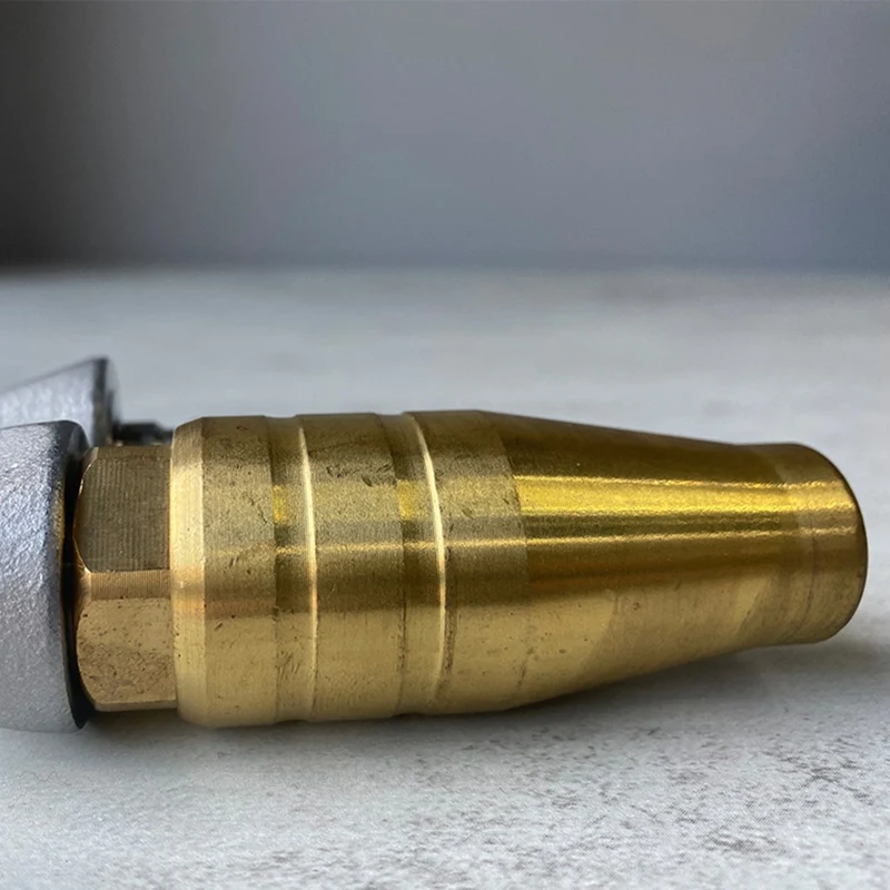 

High Pressure Reverse Turbo Nozzle 050 with 1/4" Quick Connect for Sewer Drain Cleaning Retail