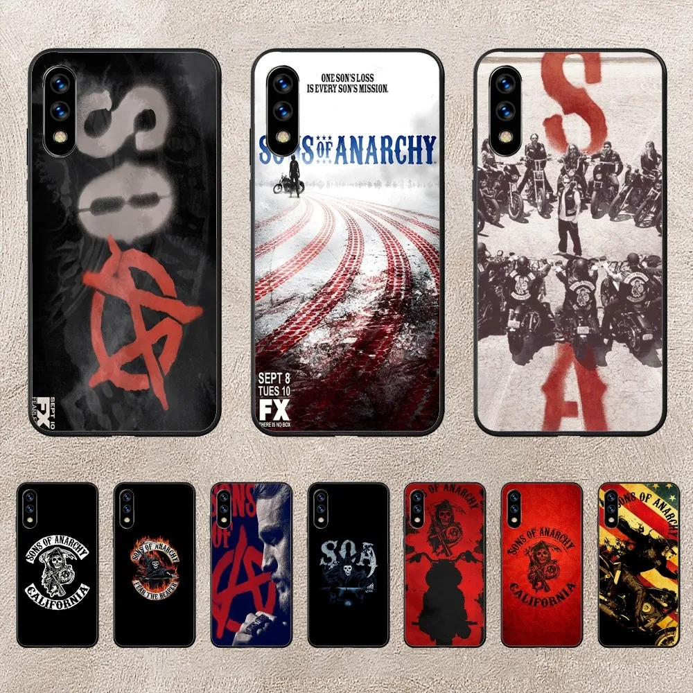 American TV Sons Of Anarchy Phone Case For Huawei Mate P10 P20 P30 P40 P50 Smart Z Honor 50 60 70 Pro Lite Black Case