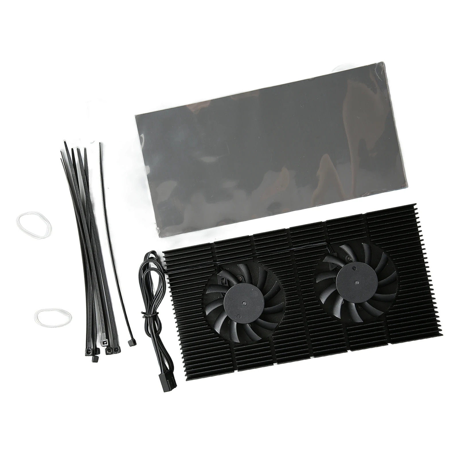 GPU Backplate Radiator Aluminum Alloy Fast Heat Sink 4 Pin Backplane Memory Cooler for RTX3090 3080 3070