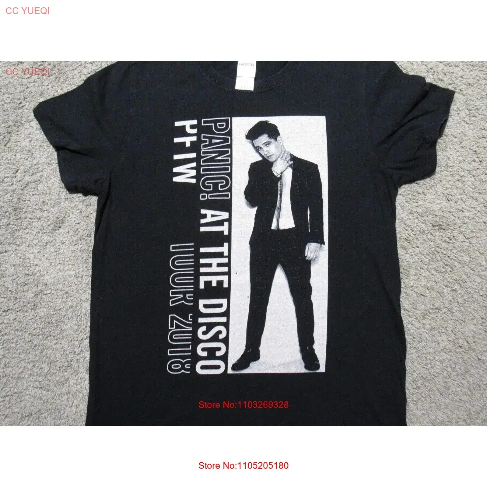 

PANIC AT DISCO 2018 PFTW Tour T SHIRT Mens SMALL 2 Sided Concert Cities Dates S vintage Washed Soft Slightly Stretched