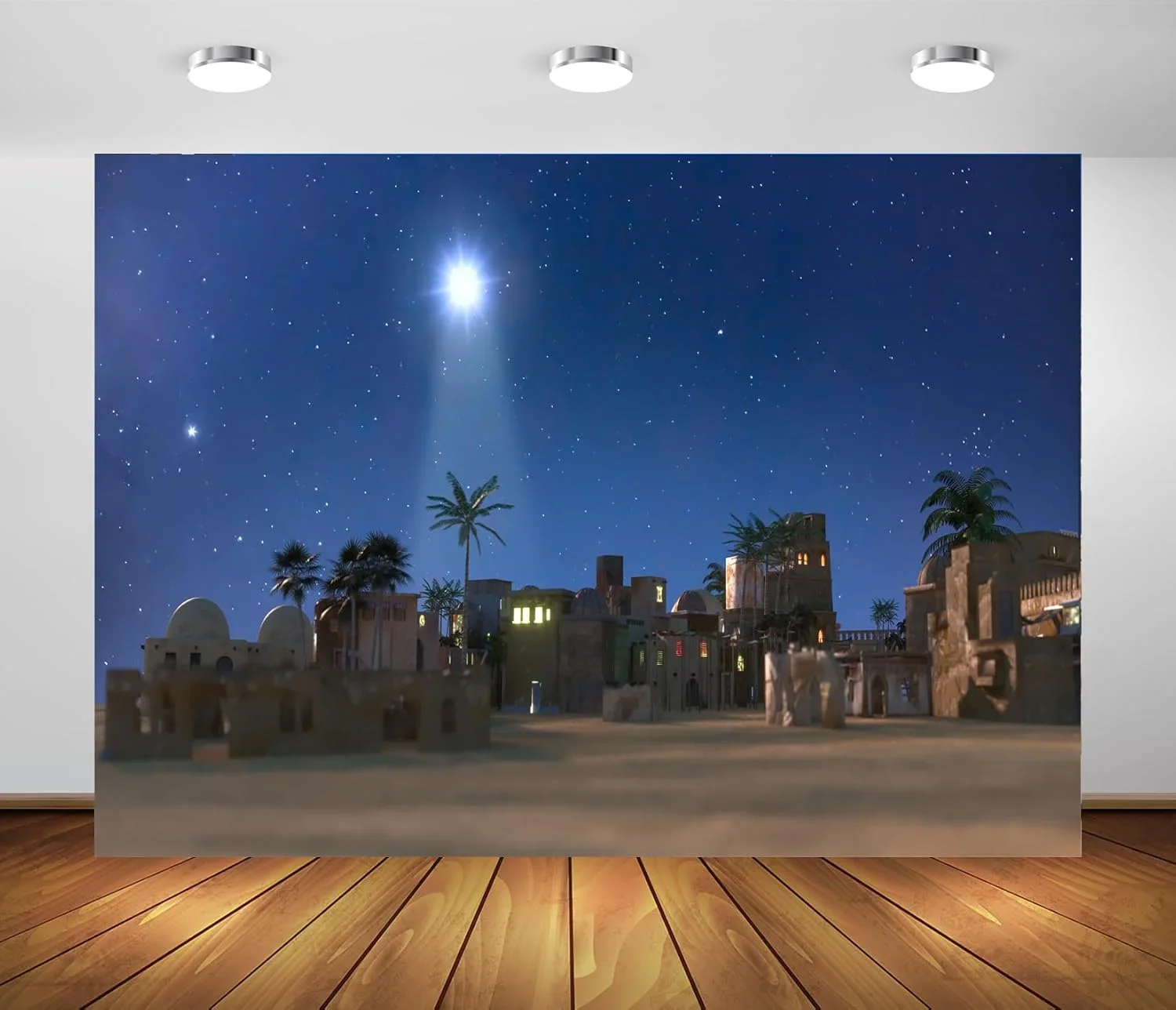 Jesus Christ Nativity Backdrop Bethlehem star Christmas Village party photo background photography backdrops banner studio