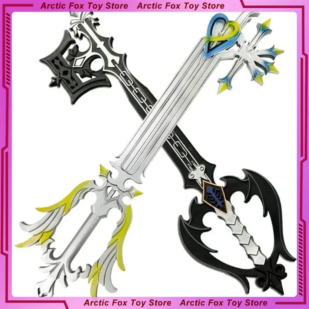 المملكة هارتس أنيمي الشكل لعبة سورا Keyblade بولي Riku تأثيري الدعائم Weapo نموذج السيف سكين كاتانا جمع الساموراي هدية لعبة