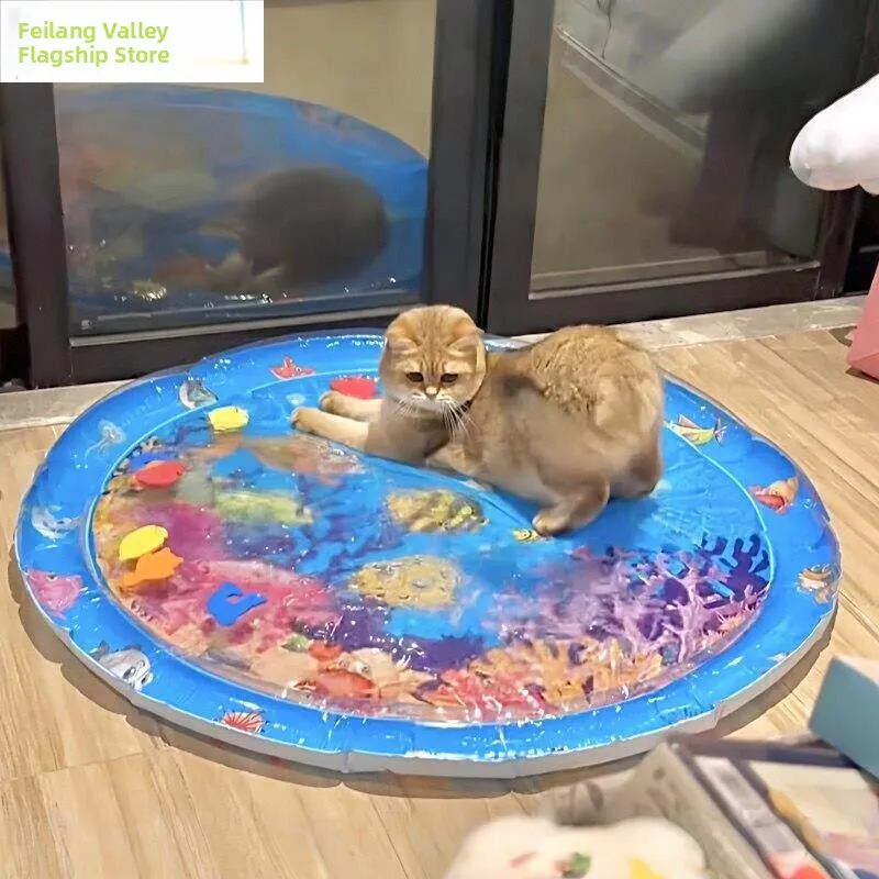 

Утолщенный надувной охлаждающий коврик для домашних животных, лежанка для собак, водный коврик, летний регулируемый по температуре матрас, коврик для сна, бренд Fly Blue Valley