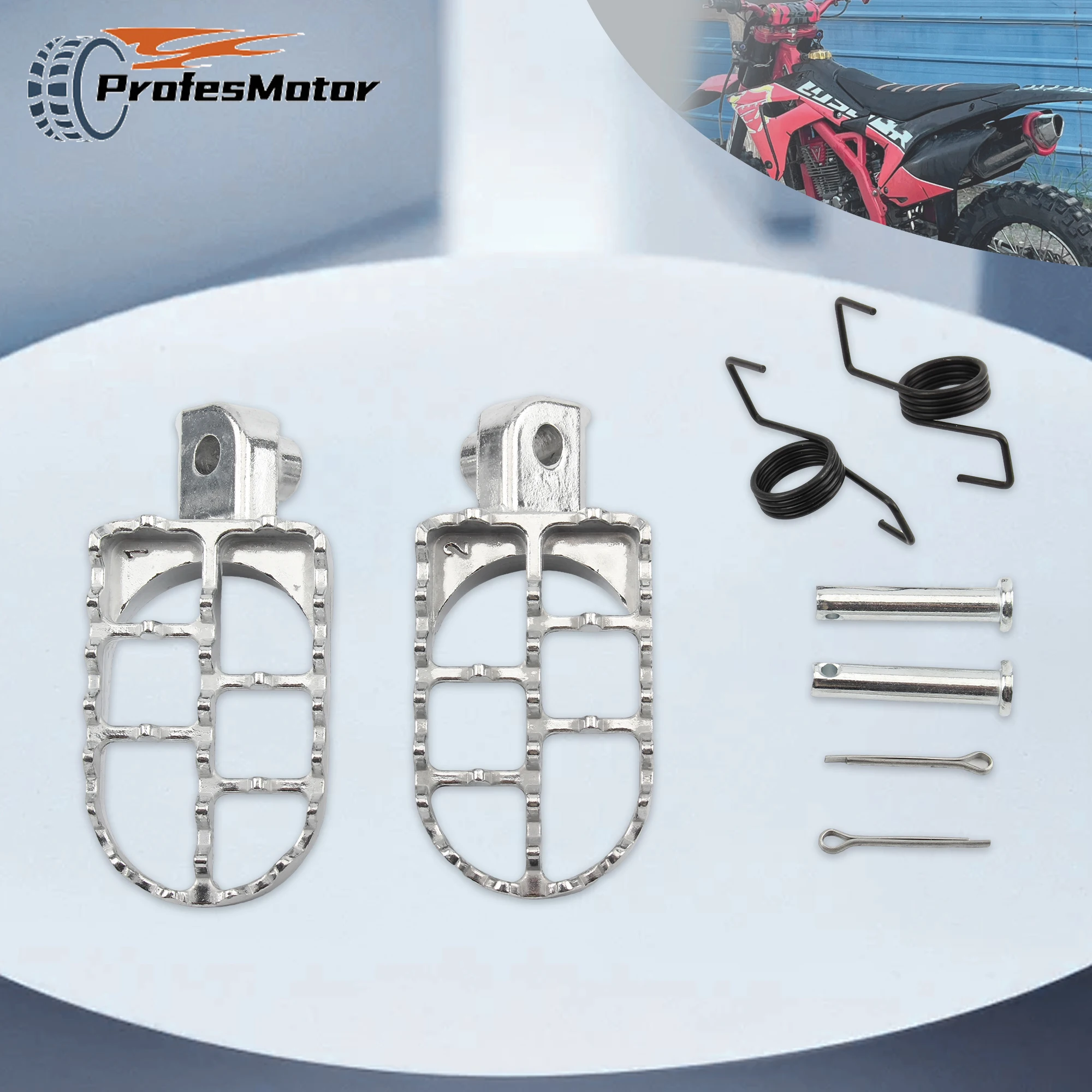 

Motocross Foot Pegs Pedals For Suzuki Yamaha Honda XR50R CRF50 CRF70 CRF80 CRF100 Motorcycle Enduro DirtBike Modification Parts