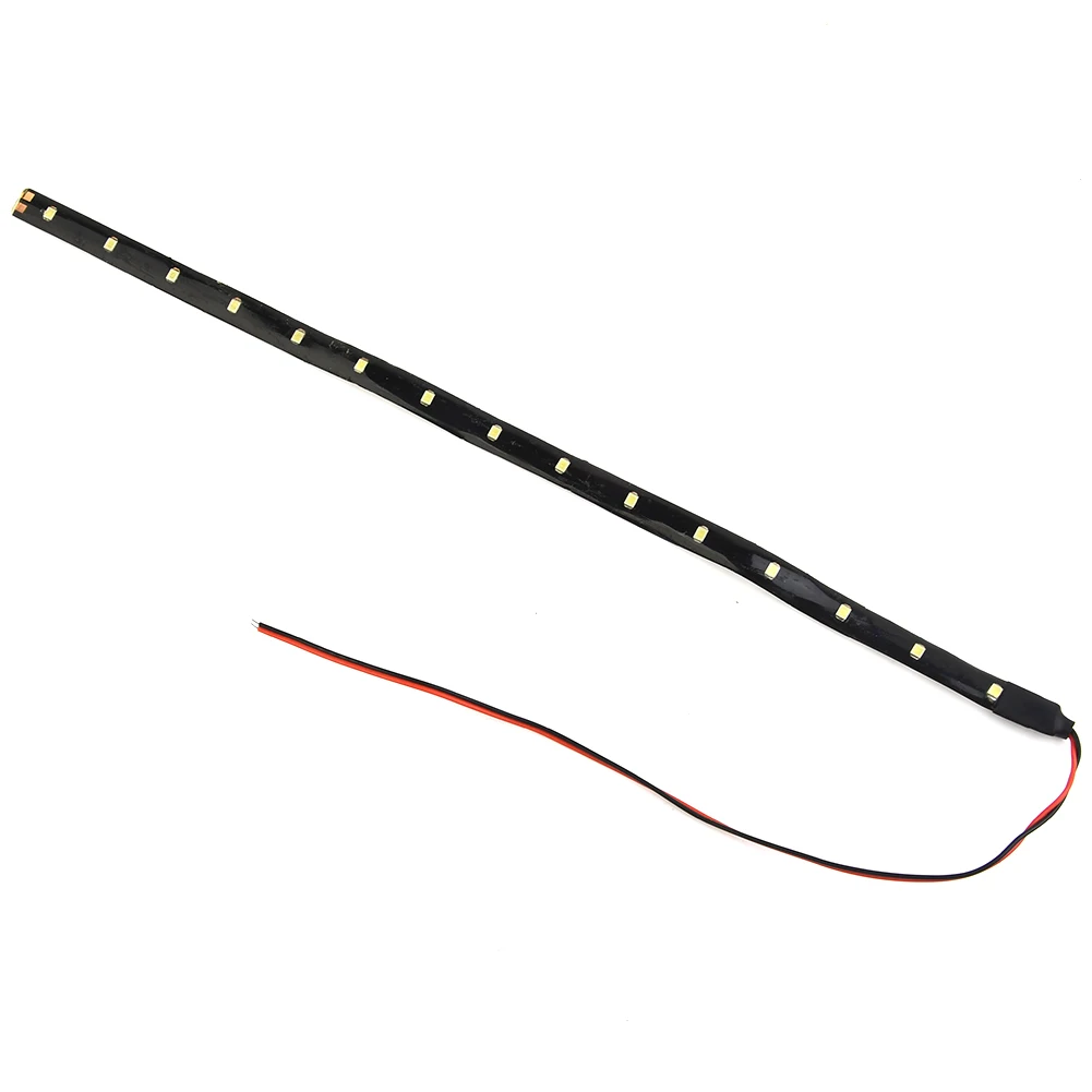 1X Flexible Strip Light 12V 30CM 15SMD Car LED Strip Light Ambient Light Waterproof Motorcycle Decorative Lamp Accessories