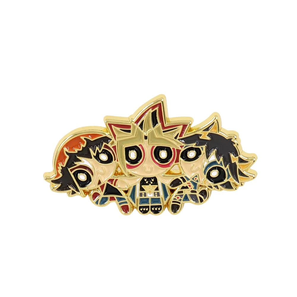 Cute Girl Cosplay Yu-Gi-Oh! Badge Game Anime Mashup Enamel Pin Cute Jewelry Accessories