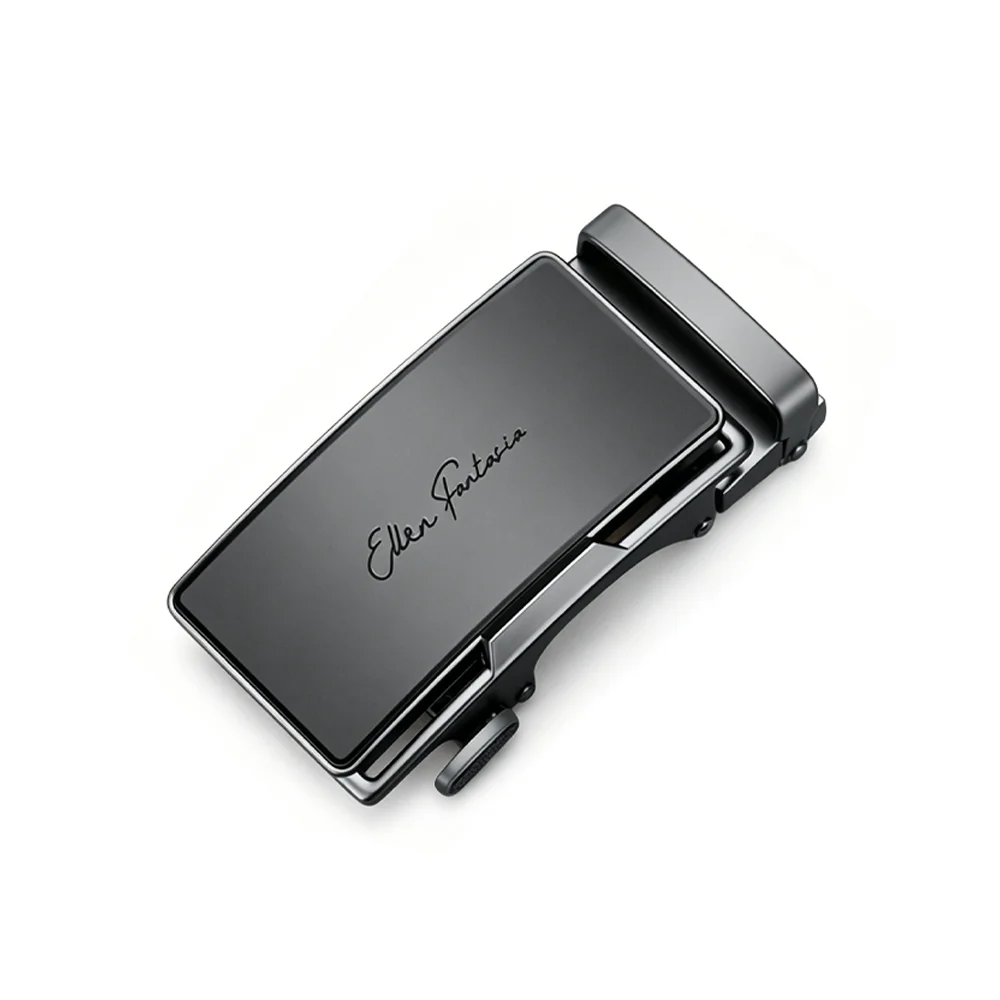 Men Formal Dress Belt Buckle 3.5cm Alloy Replacement Ratchet Belt Buckle Auto Buckle Accessory For 3.2-3.5cm Belt