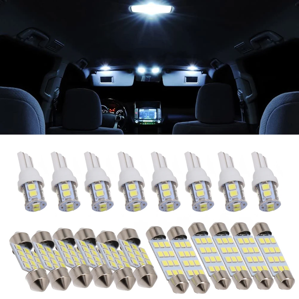Car Trunk License Plate Lamp Interior Light Garden Indoor LED Parts Replacement T10 20 Pcs Accessories for durable