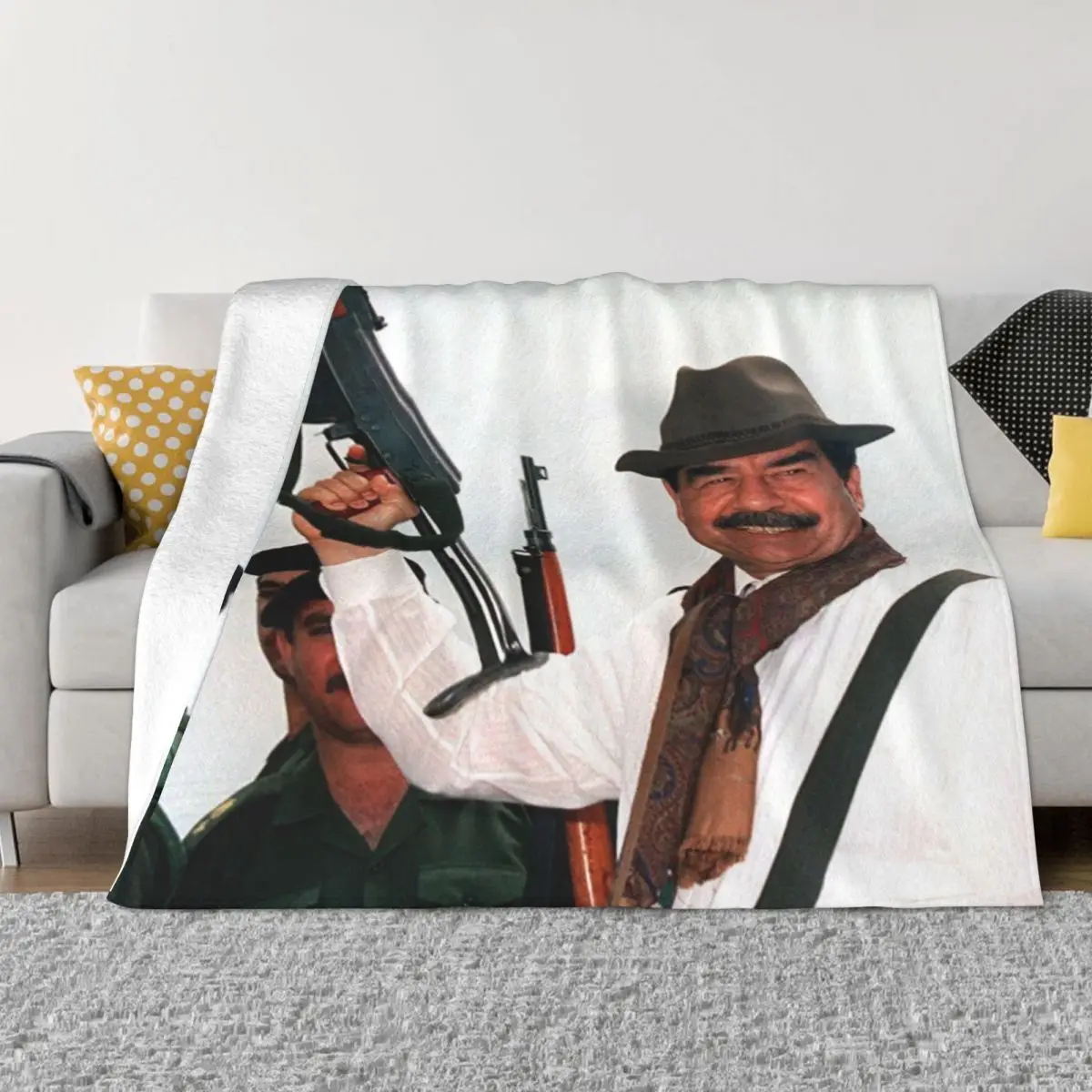 Saddam Hussein Ak47 2242 Quilt Winter Blankets Custom Blanket Personalized Throw Blanket