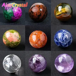 16mm Natural Amethyst Raw Quartz Crystal Ball Polished Stone Reiki Healing Souvenirs Gift Handmade Craft Exquisite Sphere Decor