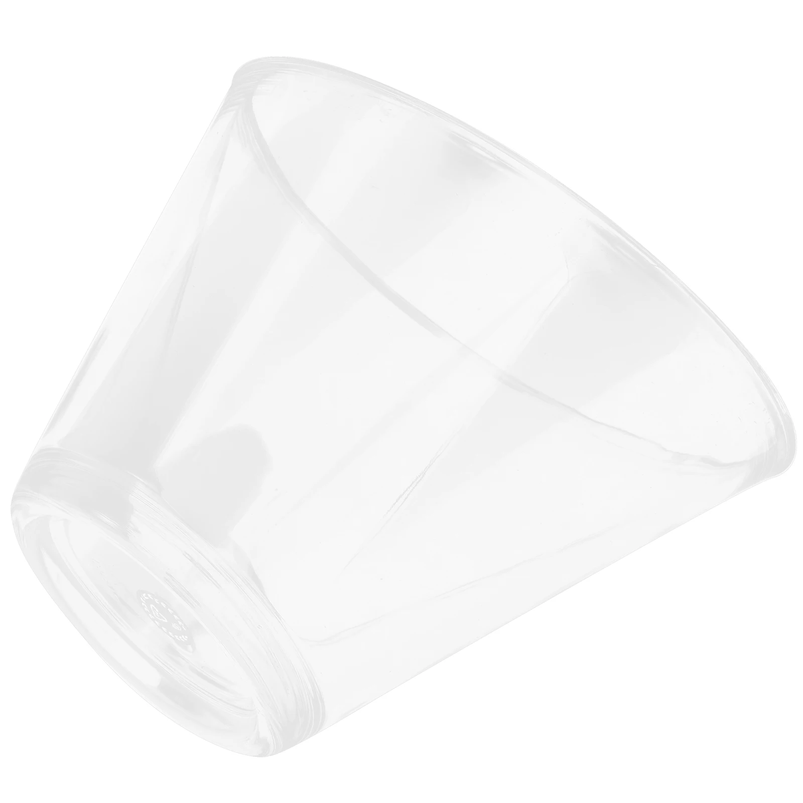 

Acrylic Inclined Bowl Transparent Salad Dessert Bowls Lightweight Fruit Vegetable Serving Container
