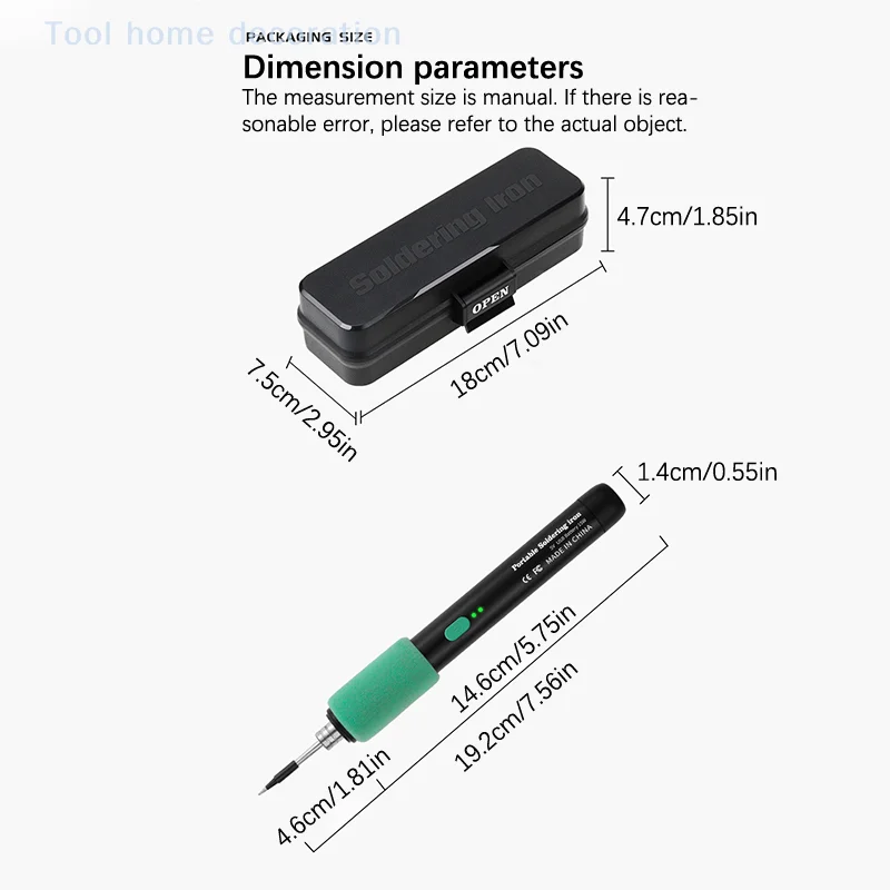 USB 납땜 인두 조정 가능한 온도 전기 납땜 인두 용접 솔더 수리 도구 히터 납땜 팁 납땜 와이어