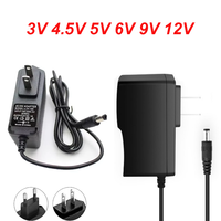 AC To DC Power Adapter 3V 4.5V 5V 6V 9V 12V Universal Power Supply Switching Charger 1A Converter with EU/US Plug