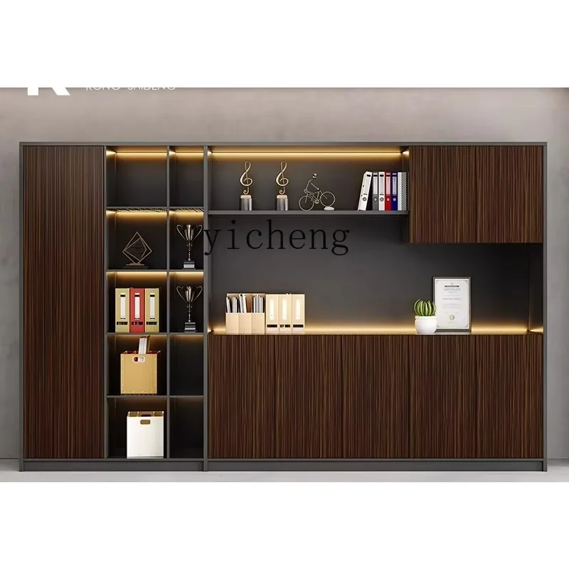 Modern Simple Wooden Storage Information Cabinet Boss Office Floor Cabinet High-end File CabinetD25