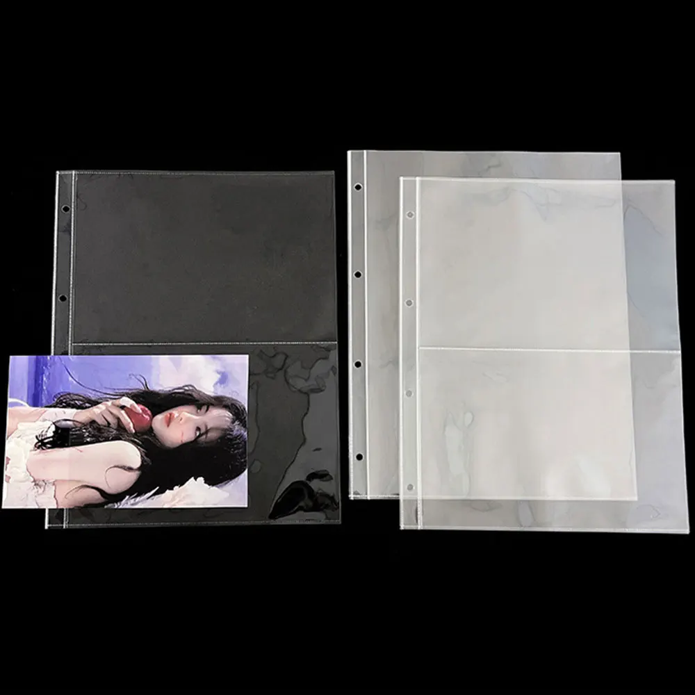 A4 Transparent Album Binder Photocards Holder Ins Book For Photo Card Stamp Organizer Student School Stationery Birthday Gifts