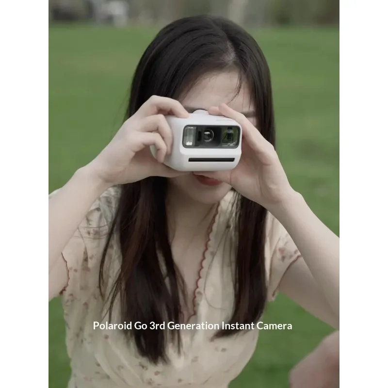 For Polaroid Instant Camera Go Gen 3 Pocket Portable White For Travel Outdoor Selfie Photography Ideal Gift For Adult Friends