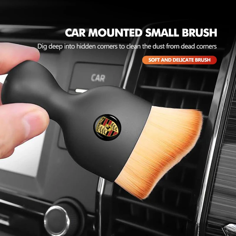 Car Interior Dust Sweeping Soft Brush Car Washing Tool Car Care For Porsche Carrera-GT 918-Spyder Boxster Cayenne Panamera Macan