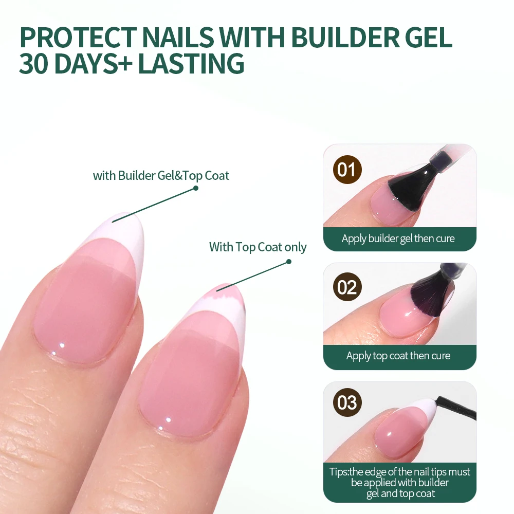 Nailpop 140 Uds uñas postizas francesas cuadradas de almendra Trapezoidal puntas de uñas de Gel suave cobertura completa uñas postizas 14 tamaños para arte de uñas DIY