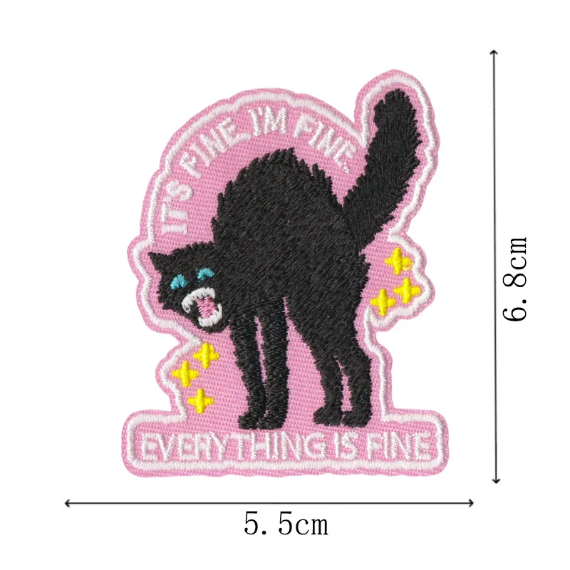 New DIY Cute Fox Duck Frog Cat Sewing Iron on Embroidery Patches for Clothes Jeans T-shirt Car Sweaters Bags Hats Decoration