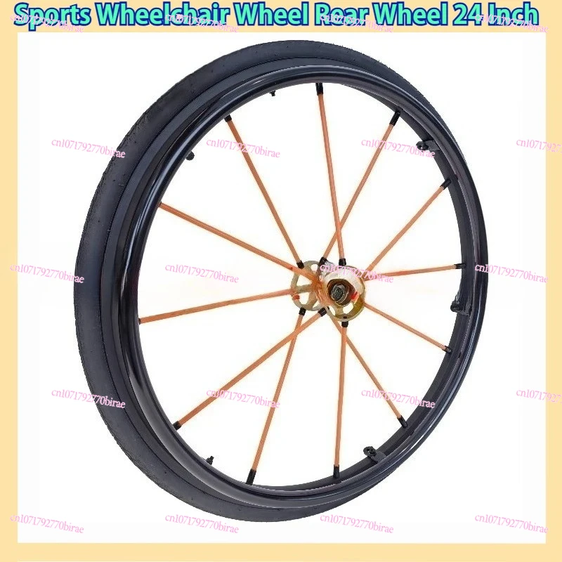 

Sports Wheelchair Wheel Rear Wheel 24 Inch Disabled Car Full Set of Accessories Quick Release Wheel Hub with Bearings